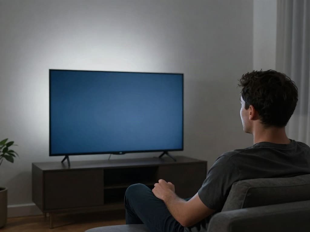 Beleuchtung hinter Fernseher