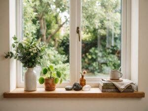 Deko auf Fensterbank
