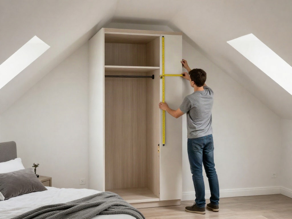 Kleiderschrank für Dachschräge