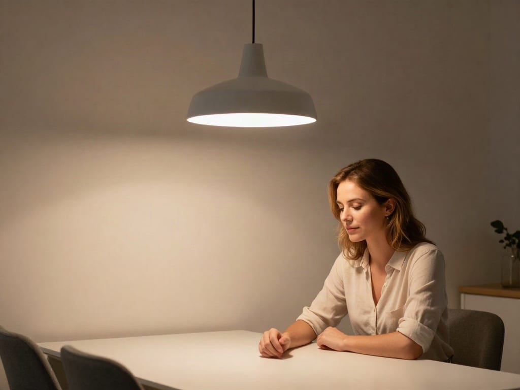Lampe über Esstisch Höhe