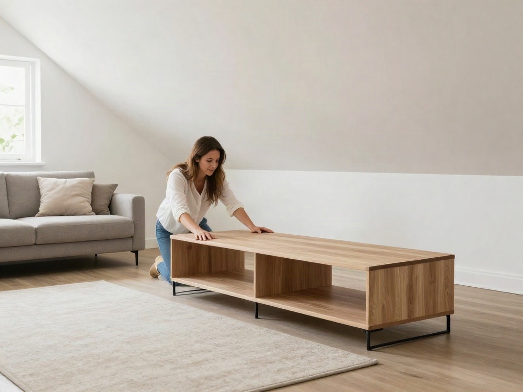 Wohnzimmer mit Dachschräge einrichten