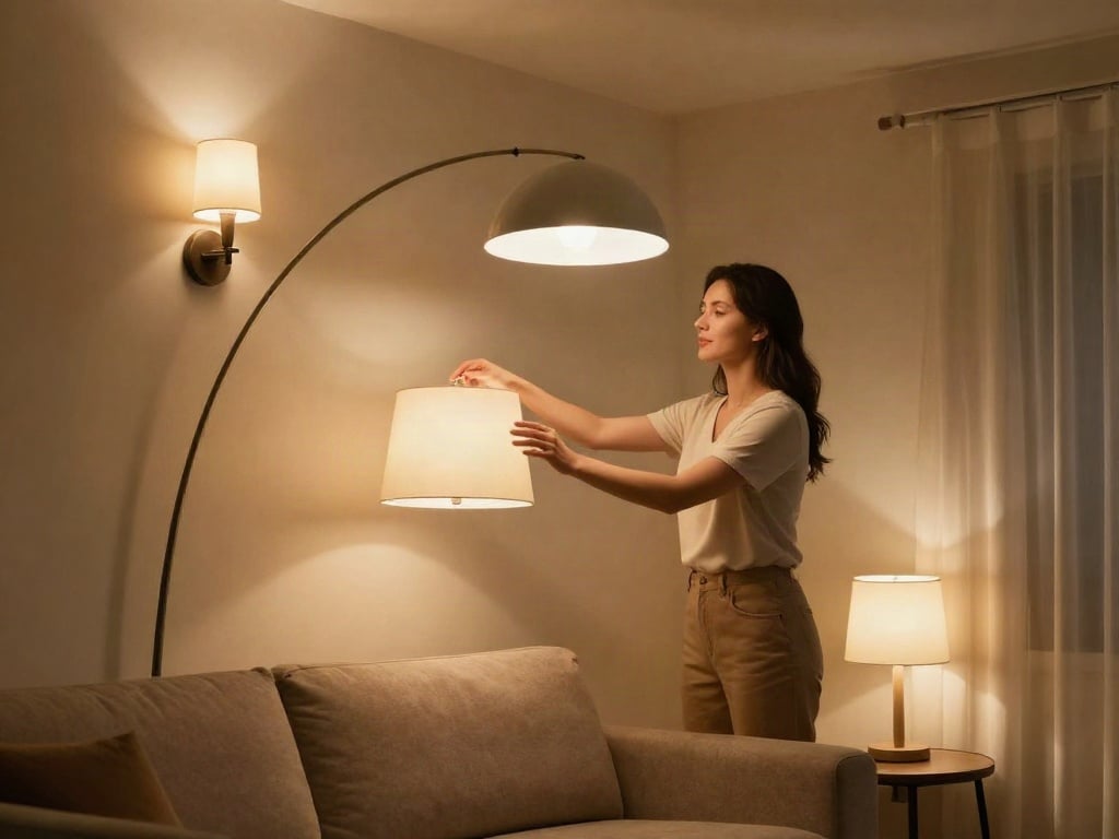 Wohnzimmer ohne Deckenlampe beleuchten
