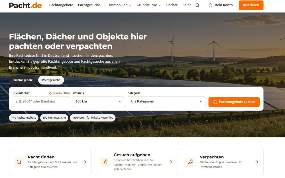 Ungenutzte Grundstücke verpachten: Wie Pacht.de Eigentümer und Pächter zusammenbringt